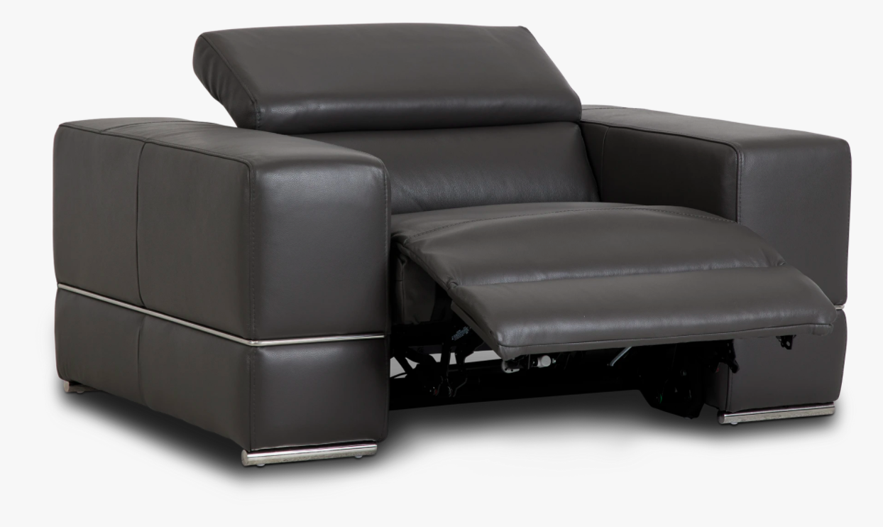 dante recliner top-grain leather sofa